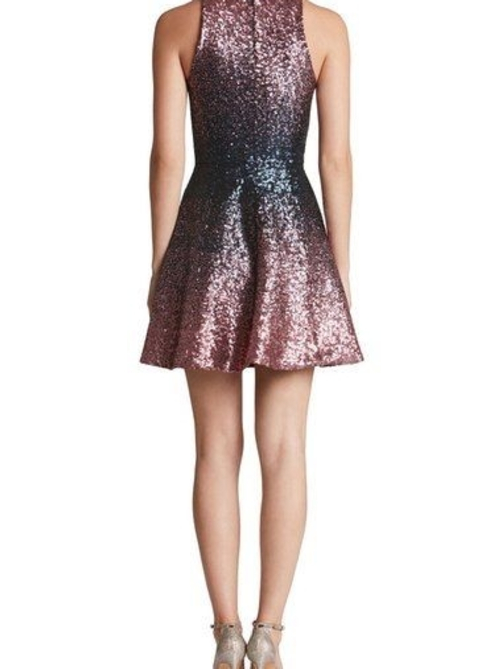 Dress the Population Andi Rose Gold to Black Ombre Sequin Mini Dress - Picture 4 of 16